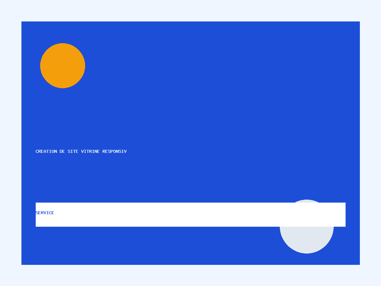 Creation de site vitrine responsive en francais